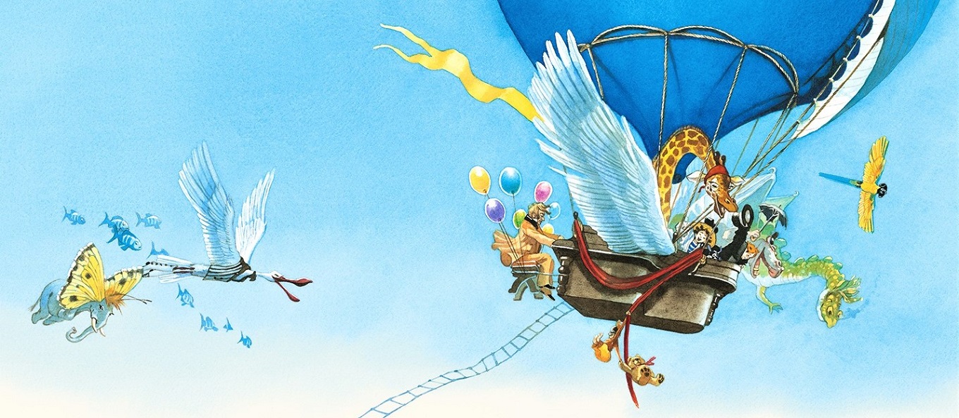 Titelbild zum Buch "Kinderszenen", gemalt von Doris Eisenburger