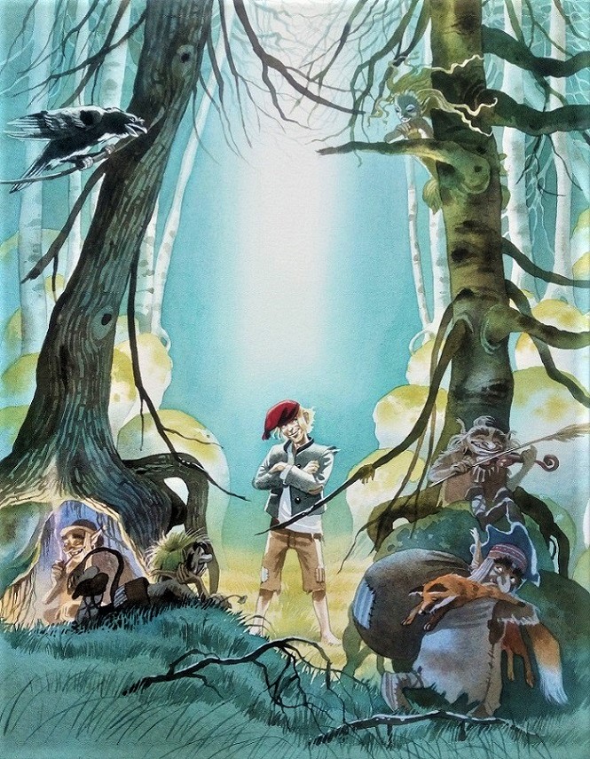 Titelbild zum Buch "Peer Gynt", gemalt von Doris Eisenburger