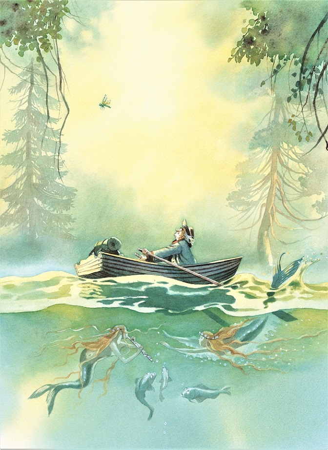 Titelbild zum Buch "Die Moldau", gemalt von Doris Eisenburger