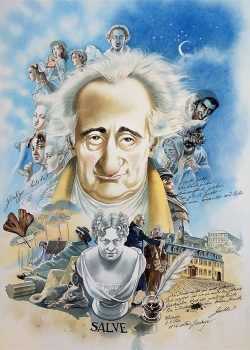Portrait Goethe, gemalt von Doris Eisenburger